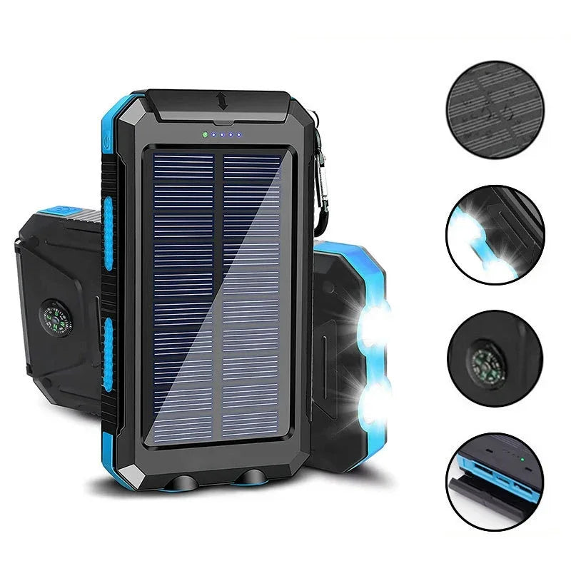 200,000mAh Solar Power Bank – Ultra Fast Charging Portable Battery for Outdoor Adventure & All Devices