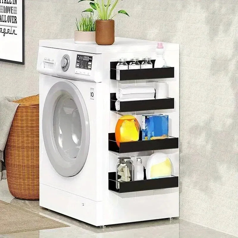 2-Pack Magnetic Storage Racks – Stick-On Shelves for Fridge, Washer & More!