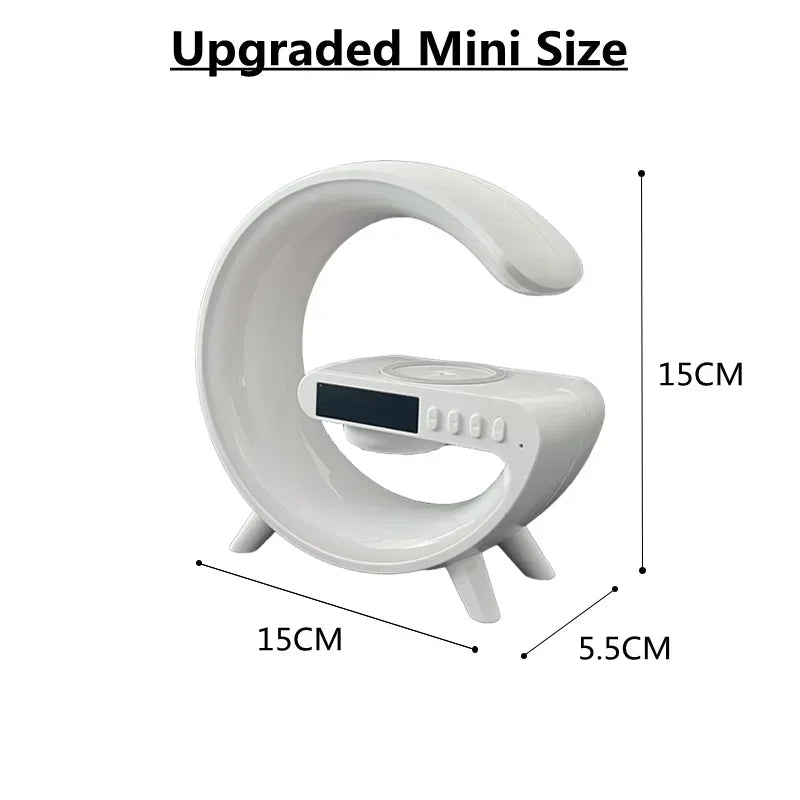 All-in-One RGB Wireless Charging Dock β Alarm Clock, Speaker & Fast Charger for iPhone & Samsung