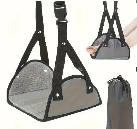 Ultimate Travel Foot Hammock – Adjustable Leg Support for Plane, Car, Office & More | Relax & Hang Your Feet Anywhere