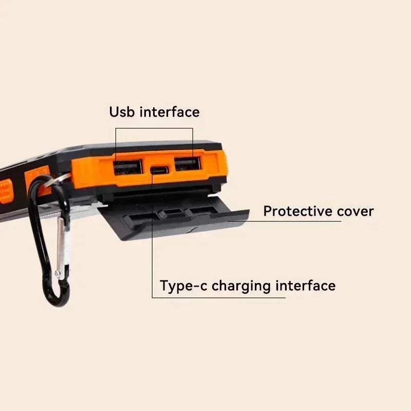 200,000mAh Solar Power Bank – Ultra Fast Charging Portable Battery for Outdoor Adventure & All Devices