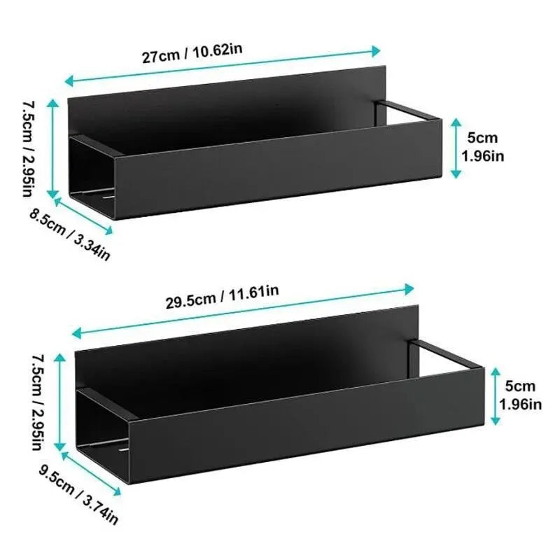 2-Pack Magnetic Storage Racks – Stick-On Shelves for Fridge, Washer & More!