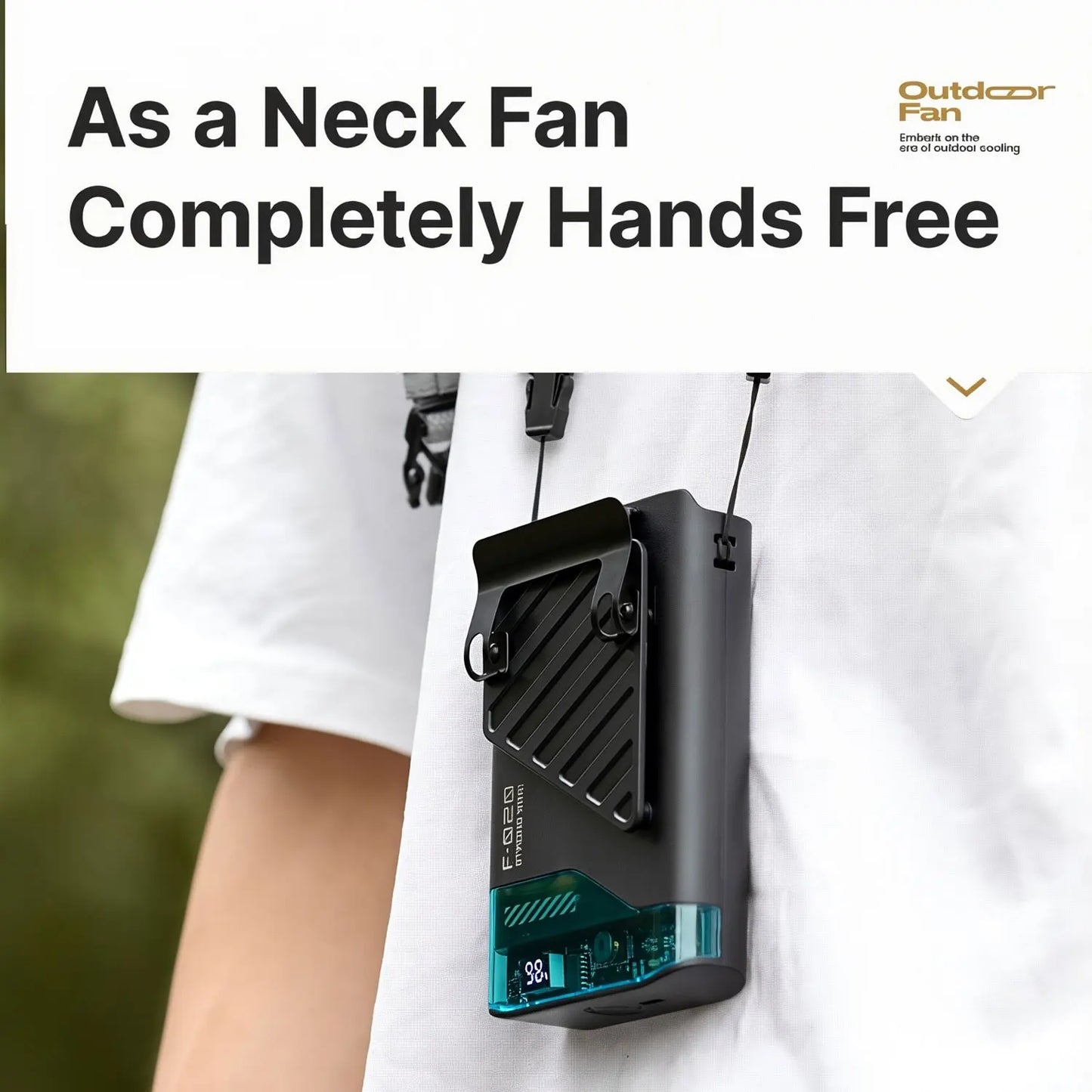 Portable Waist & Neck Fan – Ultra-Quiet, Hands-Free Cooling with Belt Clip for Travel, Office & Outdoors