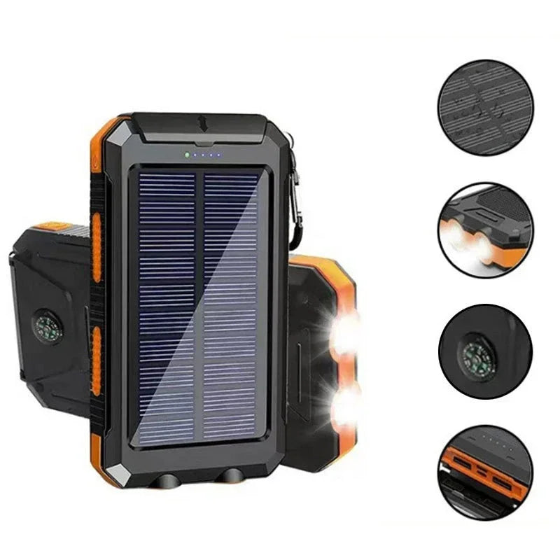 200,000mAh Solar Power Bank – Ultra Fast Charging Portable Battery for Outdoor Adventure & All Devices