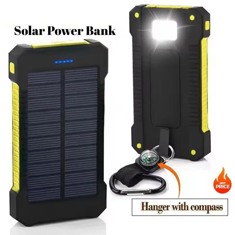 200,000mAh Solar Power Bank – Ultra Fast Charging Portable Battery for Outdoor Adventure & All Devices