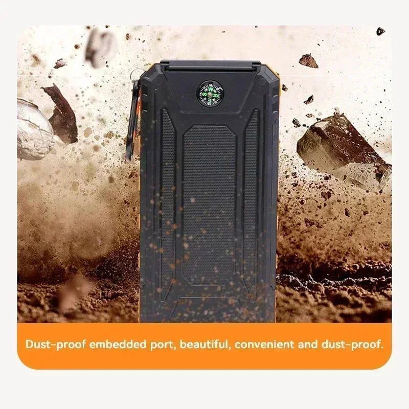 200,000mAh Solar Power Bank – Ultra Fast Charging Portable Battery for Outdoor Adventure & All Devices