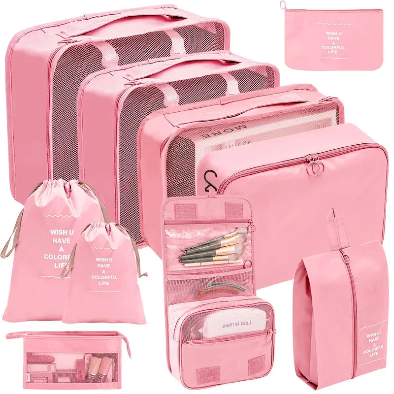 Ultimate 7-10 PCS Travel Packing Cube Set – Organize Your Luggage Like a Pro!