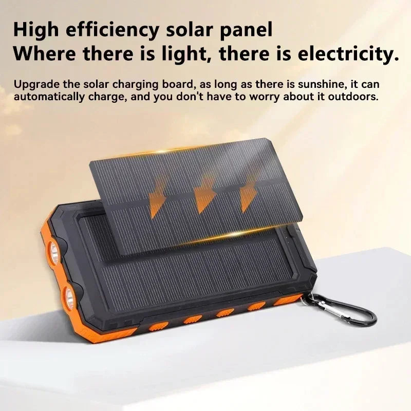 200,000mAh Solar Power Bank – Ultra Fast Charging Portable Battery for Outdoor Adventure & All Devices